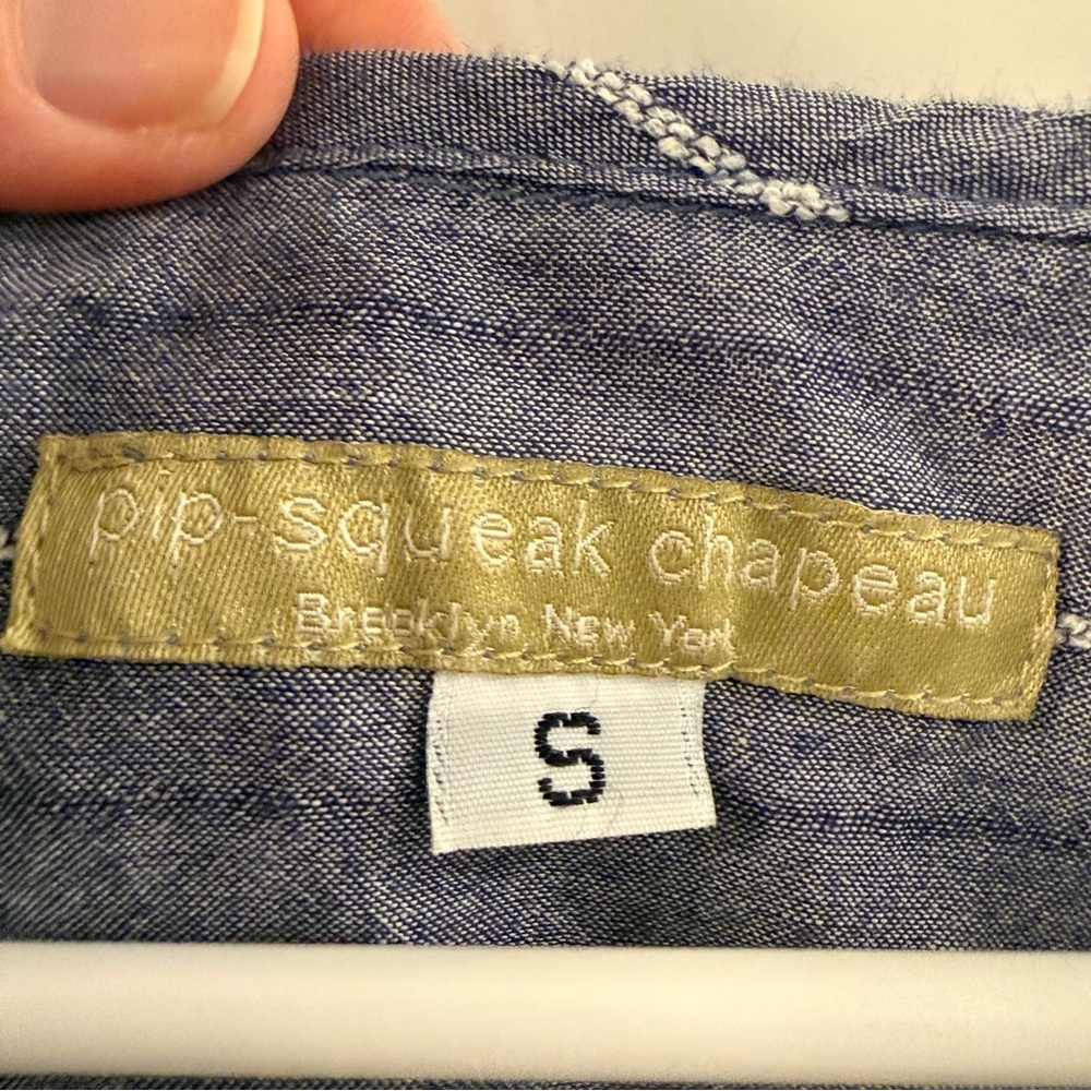 Pip-Squeak Chapeau 100% Cotton Top Women’s Small - Picture 2 of 5